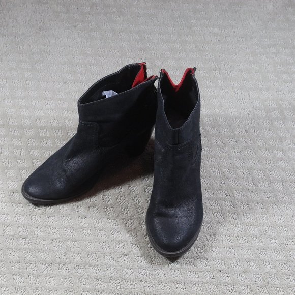 Mossimo Size 8 Black 3.5" Heel Ankle Boots - Picture 1 of 6